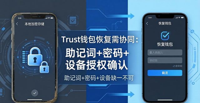 Trust钱包恢复靠协同：助记词+密码+设备缺一不可